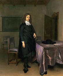Portrait of a Gentleman, undated von Gerard ter Borch | Gemälde-Reproduktion