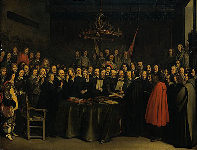 The Ratification of the Treaty of Munster, 15 May 1648, 1648 | Gerard ter Borch | Painting Reproduction