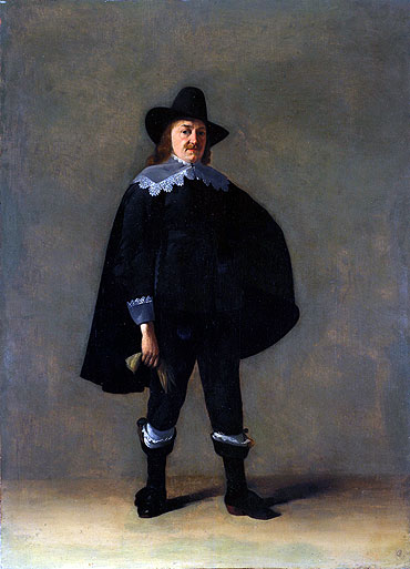 Portrait of a Gentleman in Black, c.1639/40 | Gerard ter Borch | Painting Reproduction