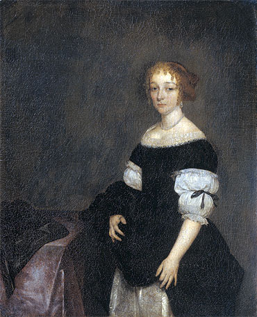 Portrait of Aletta Pancras, 1670 | Gerard ter Borch | Gemälde Reproduktion