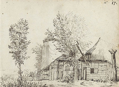 Farmer House | Gerard ter Borch | Painting Reproduction