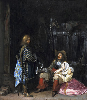 The Unwelcome Message, 1653 | Gerard ter Borch | Painting Reproduction