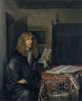 Portrait of a Man Reading a Coranto, c.1675 | Gerard ter Borch | Gemälde Reproduktion