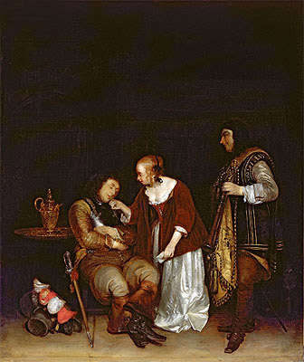 The Sleeping Soldier, c.1656/57 | Gerard ter Borch | Gemälde Reproduktion