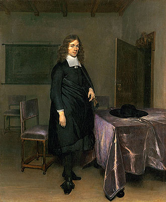 Portrait of a Gentleman, n.d. | Gerard ter Borch | Gemälde Reproduktion