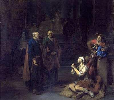 St. Peter Healing the Lame, 1667 | Gerbrand van den Eeckhout | Gemälde Reproduktion