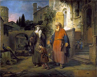 The Expulsion of Hagar and Ishmael, 1666 | Gerbrand van den Eeckhout | Painting Reproduction
