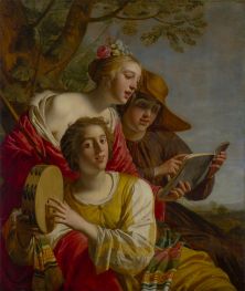 Music-Making Society, 1629 by Gerrit van Honthorst | Painting Reproduction