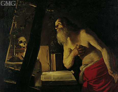 Saint Jerome, undated | Gerrit van Honthorst | Painting Reproduction