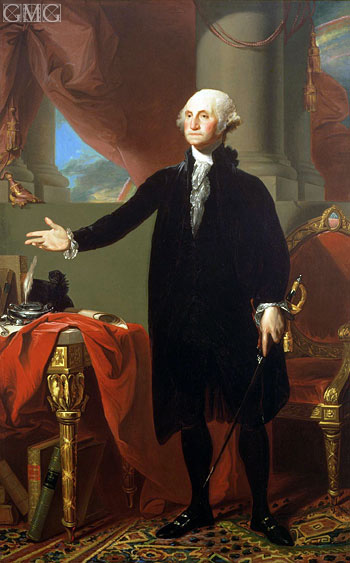 Portrait of George Washington, 1796 by Gilbert Stuart | Painting Reproduction