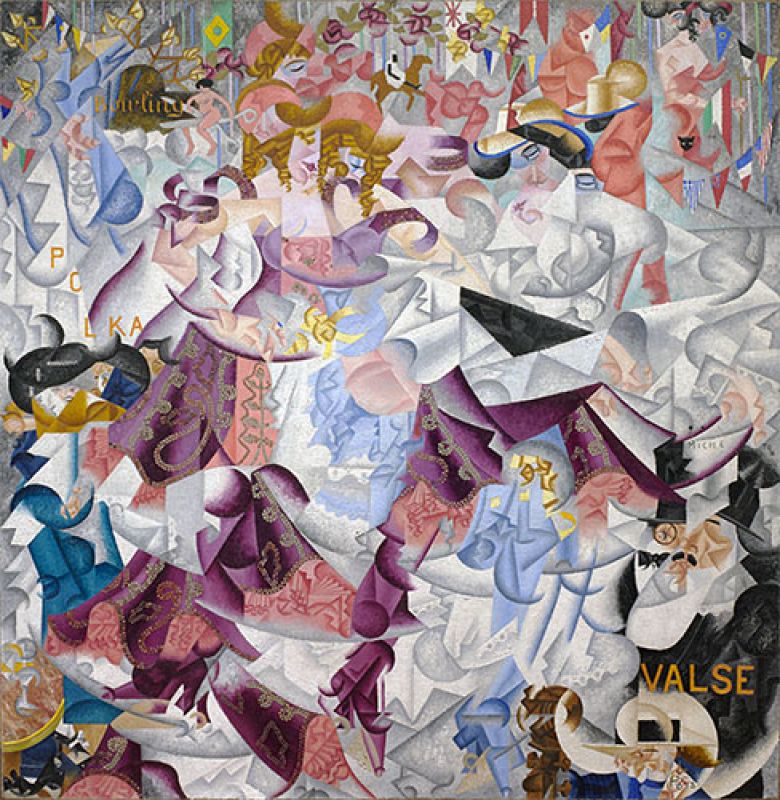 Dynamische Hieroglyphe des Bal Tabarin, 1912 von Gino Severini | Gemälde-Reproduktion