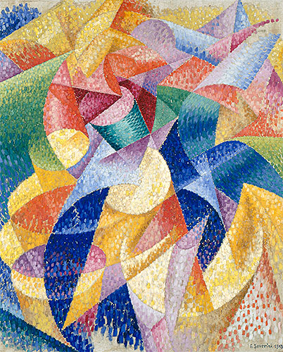 Meer = Tänzer, 1913 | Gino Severini | Gemälde Reproduktion