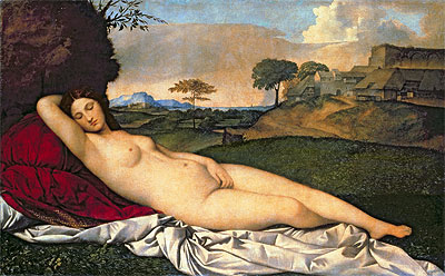 The Sleeping Venus, c.1508/10 | Giorgione | Painting Reproduction