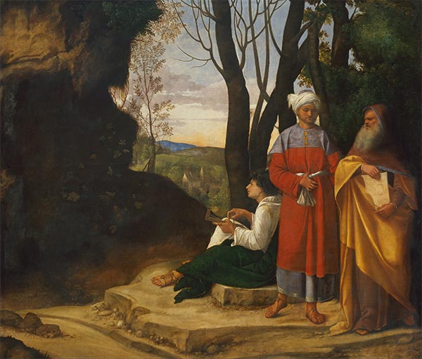 Die drei Philosophen, c.1508/09 | Giorgione | Gemälde Reproduktion