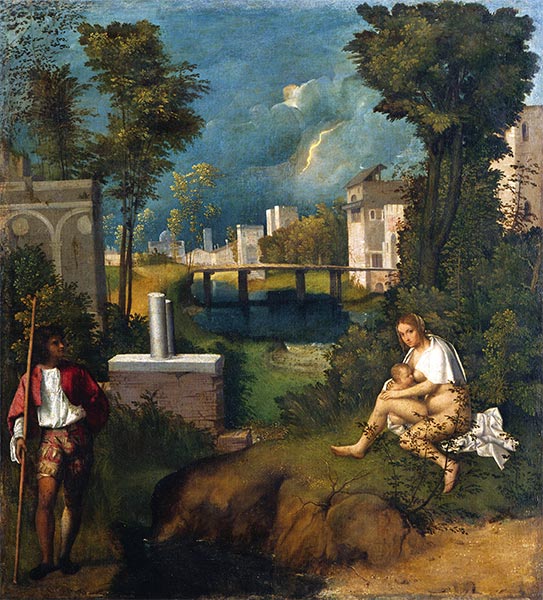 The Tempest, c.1505 by Giorgione | Painting Reproduction