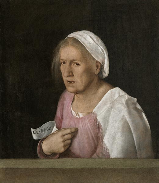Portrait of an Old Woman, c.1502/08 by Giorgione | Painting Reproduction