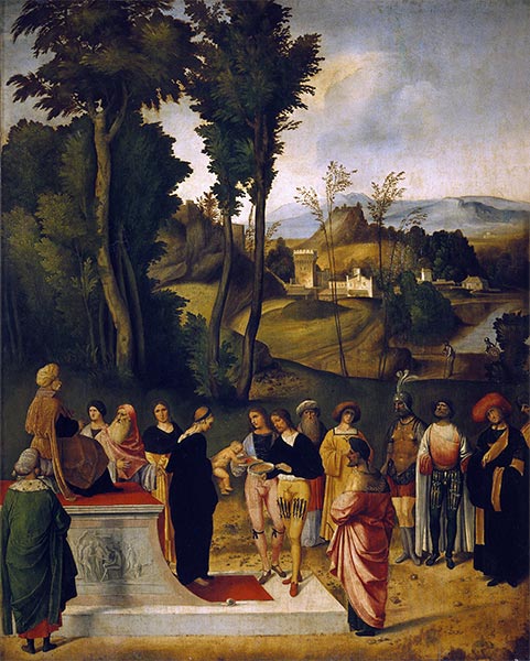 Moses undergoing Trial by Fire, c.1505 by Giorgione | Painting Reproduction