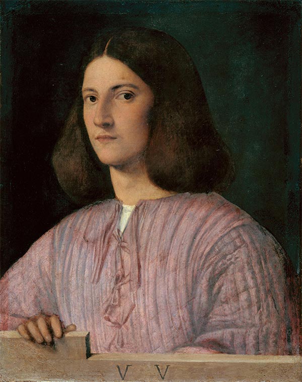 Portrait of a Young Man (Giustiniani Portrait), Undated | Giorgione | Painting Reproduction