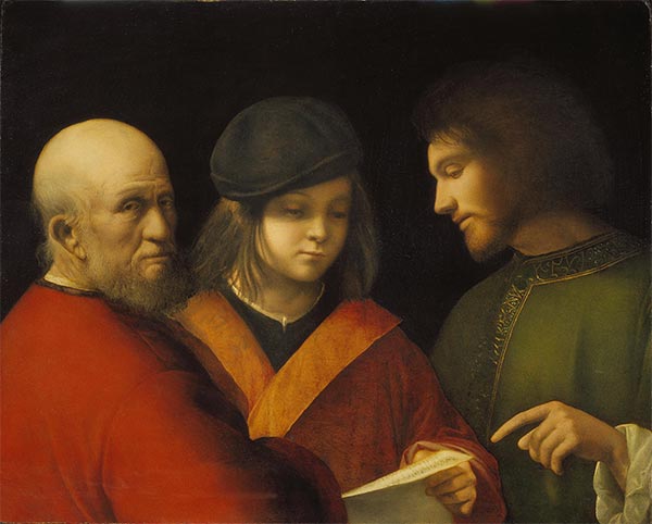 Die drei Zeitalter des Menschen, c.1500/10 | Giorgione | Gemälde Reproduktion