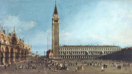 The Piazza di San Marco, Venice, c.1742/46 von Canaletto | Gemälde-Reproduktion