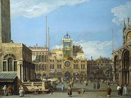 The Clock Tower in the Piazza San Marco | Canaletto | Painting Reproduction