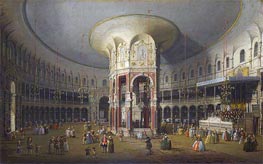 London: Interior of the Rotunda at Ranelagh | Canaletto | Painting Reproduction