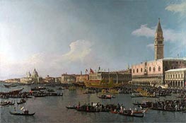 Venice: The Basin of San Marco on Ascension Day | Canaletto | Painting Reproduction