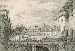 Capriccio with Terrace, Padua, n.d. von Canaletto | Gemälde-Reproduktion