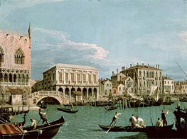 Bridge of Sighs, Venice (La Riva degli Schiavoni), c.1740 von Canaletto | Gemälde-Reproduktion