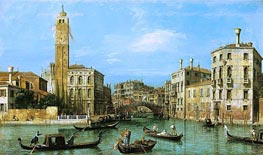 San Geremia and the Entrance to the Cannaregio, c.1726/27 by Canaletto | Painting Reproduction