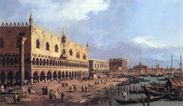 Riva degli Schiavoni: Looking East, 1730 von Canaletto | Gemälde-Reproduktion