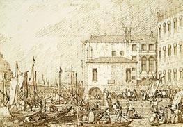 View of the Fontegheto della Farina | Canaletto | Painting Reproduction