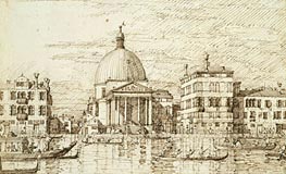San Simeon Piccolo, c.1735/40 by Canaletto | Painting Reproduction