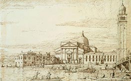 San Pietro di Castello, c.1735/40 by Canaletto | Painting Reproduction