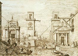 The Entrance to the Arsenale | Canaletto | Gemälde Reproduktion