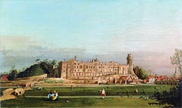 Warwick Schloss, 1748 von Canaletto | Gemälde-Reproduktion