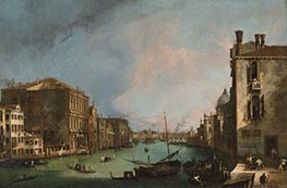 The Grand Canal in Venice with the Rialto Bridge, 1724 by Canaletto | Painting Reproduction