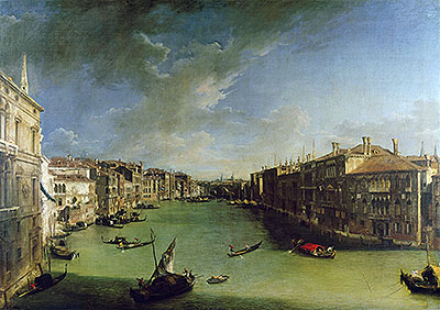 Grand Canal From the Palazzo Balbi, 1724 | Canaletto | Painting Reproduction