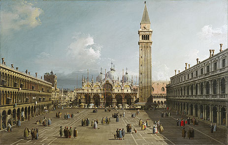 Piazza San Marco With the Cathedral, c.1730/35 | Canaletto | Gemälde Reproduktion
