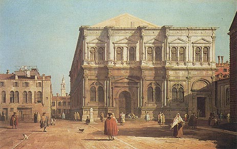 Campo San Rocco, a.1730 | Canaletto | Gemälde Reproduktion