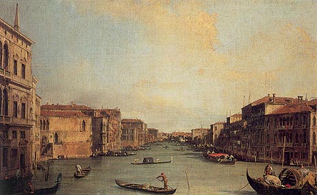 Grand Canal from the Palazzo Balbi, 1735 | Canaletto | Painting Reproduction