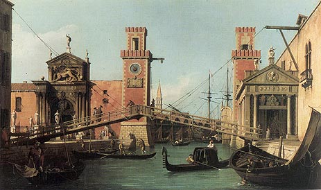 Entrance to the Arsenal, c.1732 | Canaletto | Painting Reproduction