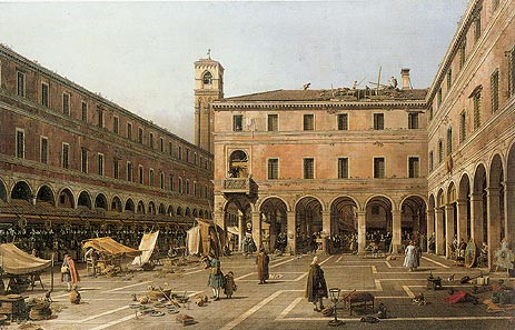 Campo di Rialto, c.1756 | Canaletto | Painting Reproduction