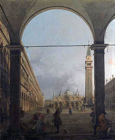 Piazza San Marco, Looking East, c.1756 | Canaletto | Painting Reproduction