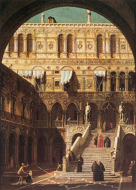 Scala dei Giganti, 1765 | Canaletto | Gemälde Reproduktion