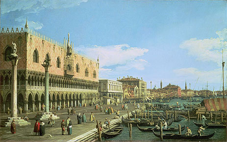 Venice: the Riva degli Schiavoni, c.1740/45 | Canaletto | Gemälde Reproduktion