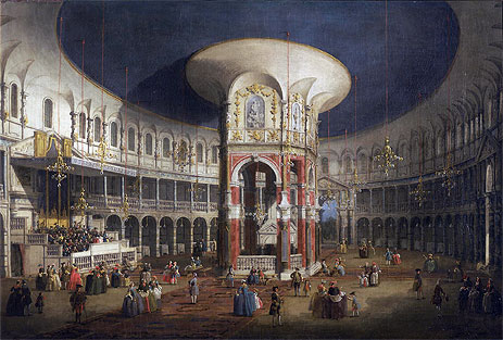 Ranelagh Gardens, the Interior of the Rotunda, c.1751 | Canaletto