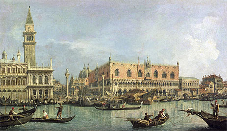 The Molo and the Piazzetta San Marco, Venice, n.d. | Canaletto | Gemälde Reproduktion