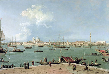 Venice: the Bacino di San Marco from San Giorgio Maggiore | Canaletto | Painting Reproduction