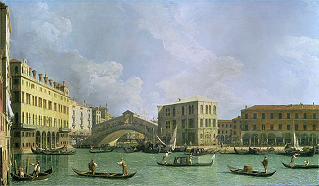 View of the Rialto Bridge, ... | Canaletto | Painting Reproduction